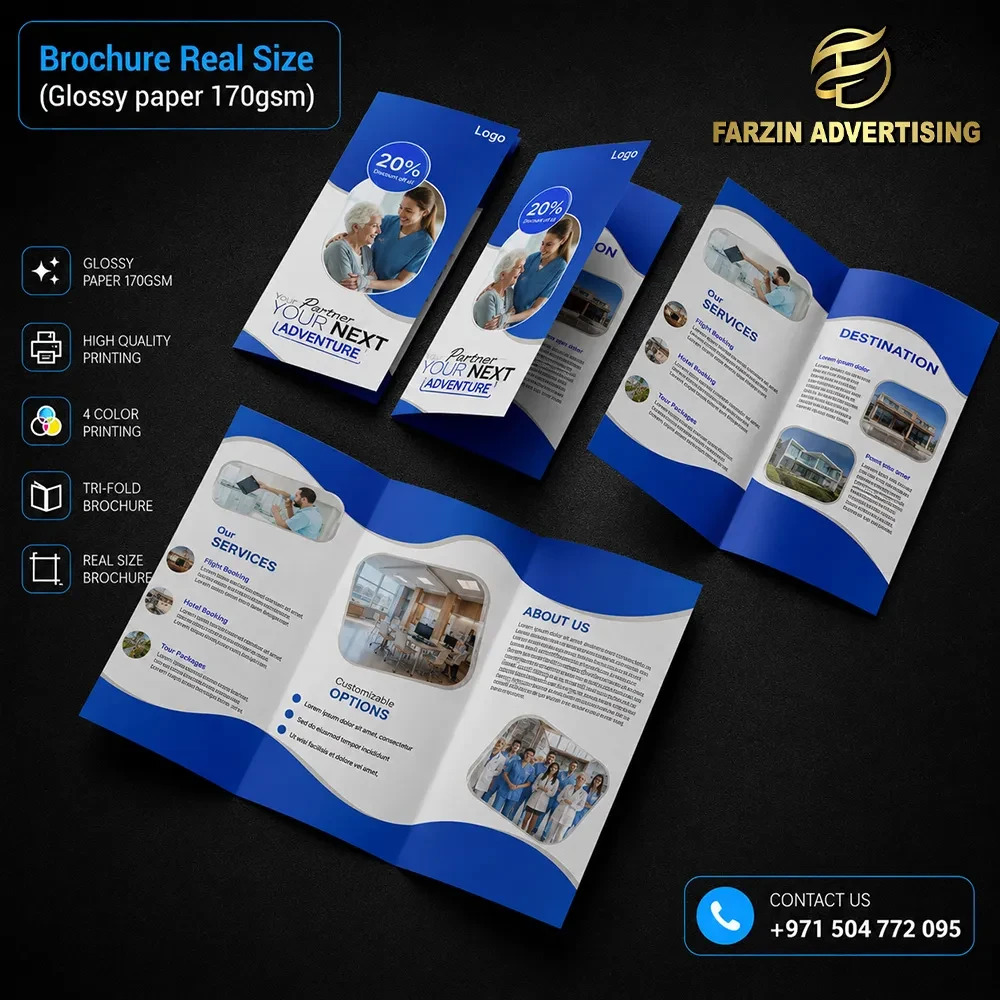 Brochure Real Size (Glossy paper 170gsm) New