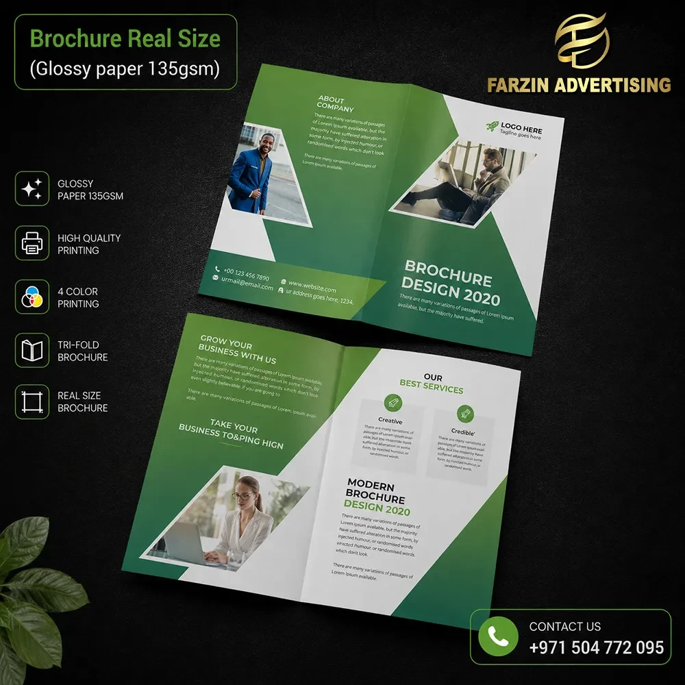 Brochure Real Size (Glossy paper 170gsm) New